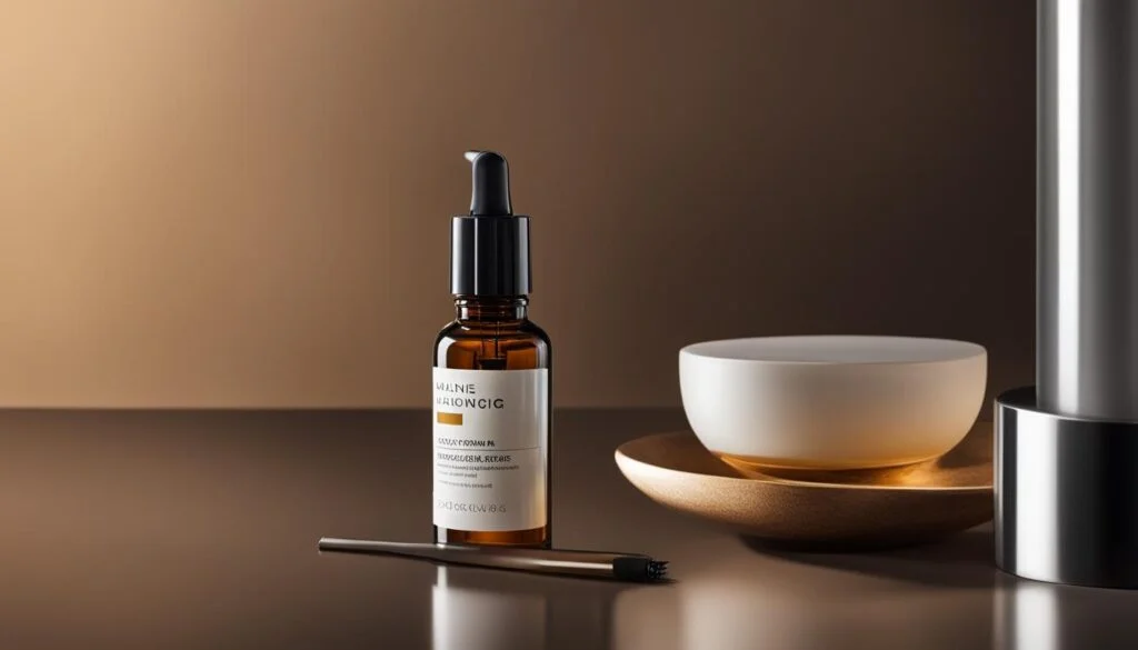 Hair growth serums in action