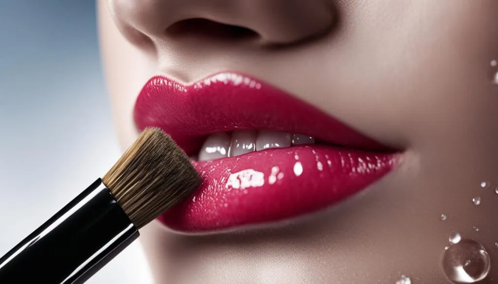 clean lip brush clean lip brush