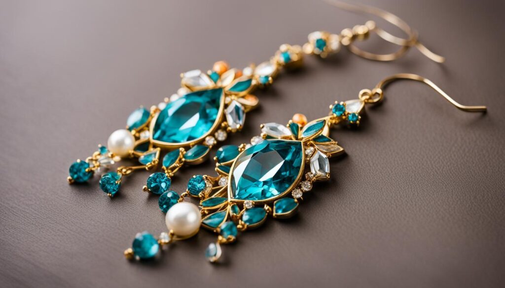 modern wedding chandelier earrings