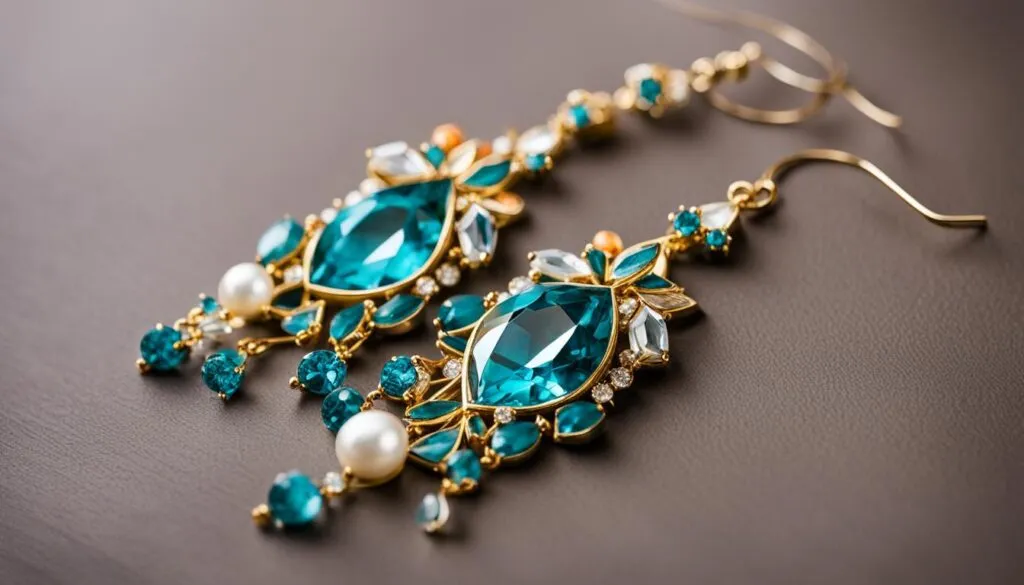 modern wedding chandelier earrings
