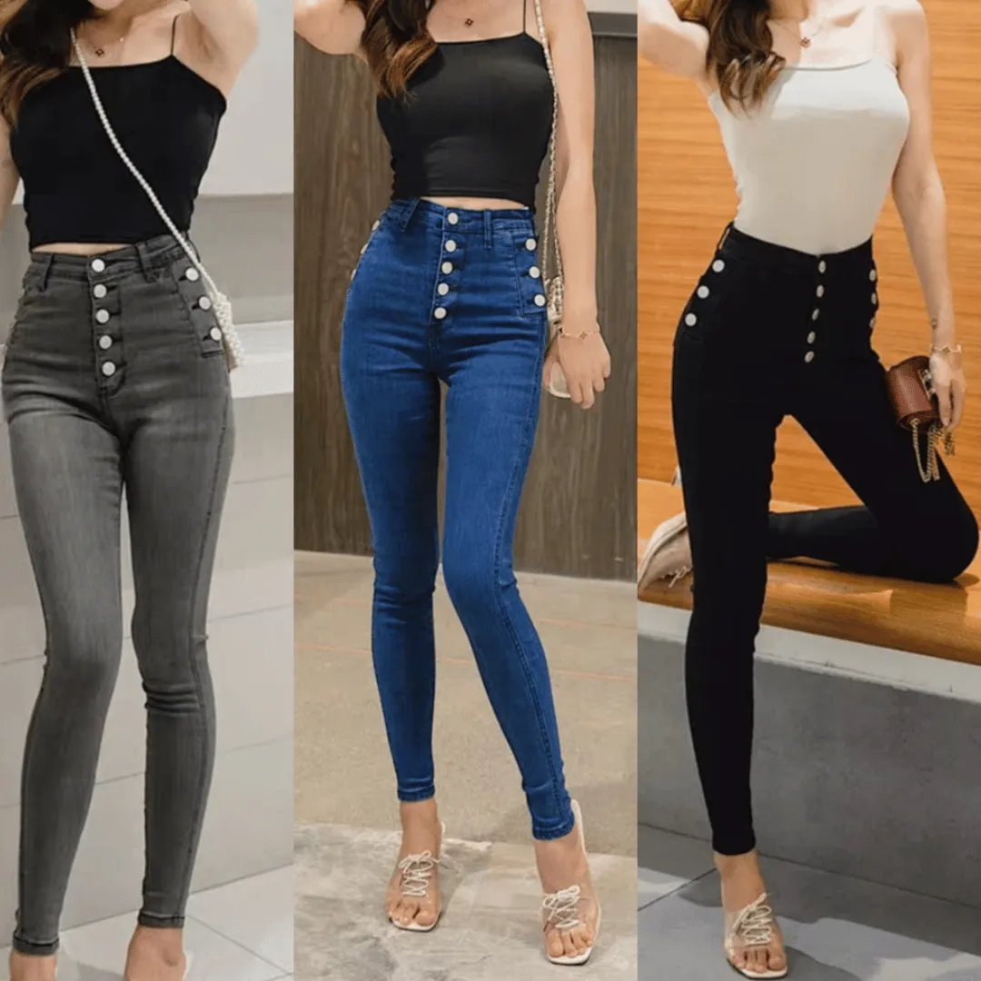 High-Waisted Jeans