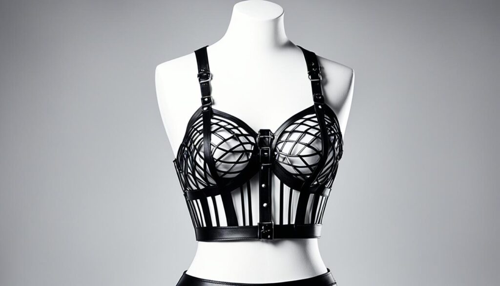 Gothic cage bra