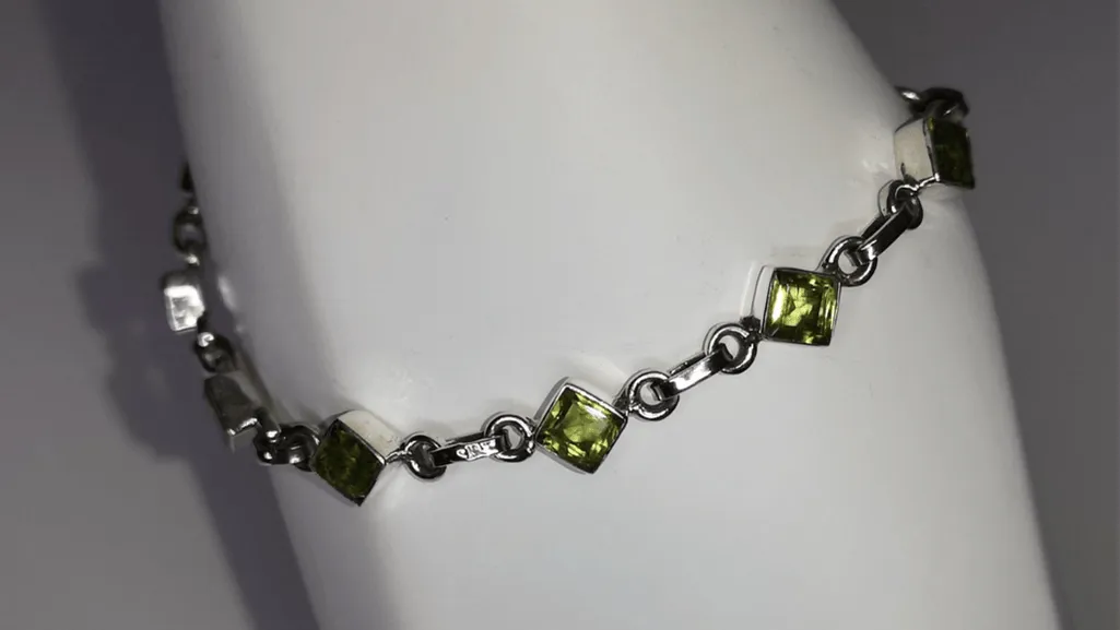 sterling silver bracelet and chain set