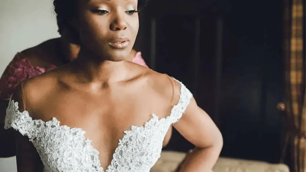 illusion necklines wedding dress