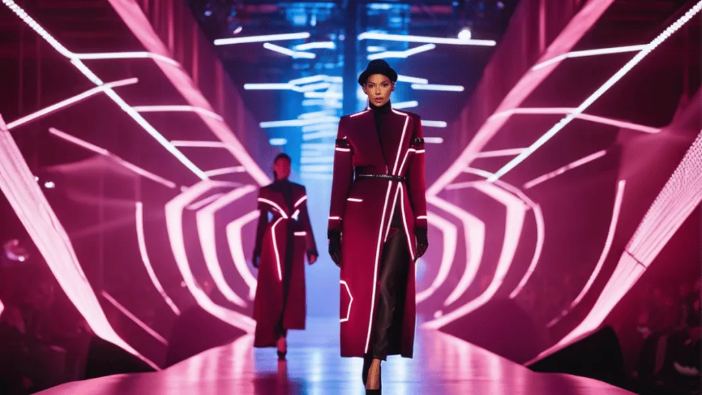 A futuristic vision of fashion seasons with innovative designs.