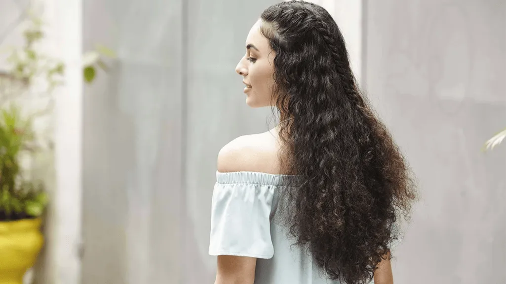 curly hair braid styles