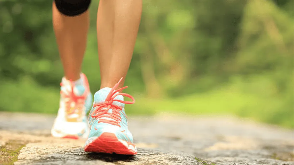 women walking sneakers